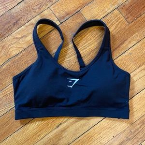 Scoop neck training sports bra